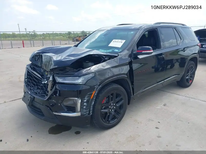 2023 Chevrolet Traverse Fwd Premier VIN: 1GNERKKW6PJ289034 Lot: 42641136