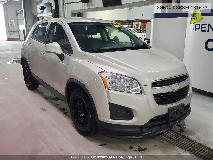 2015 Chevrolet Trax Ls VIN: 3GNCJKSB3FL131673 Lot: 12266560