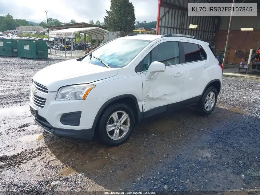 2015 Chevrolet Trax Lt VIN: KL7CJRSB7FB107845 Lot: 42235028