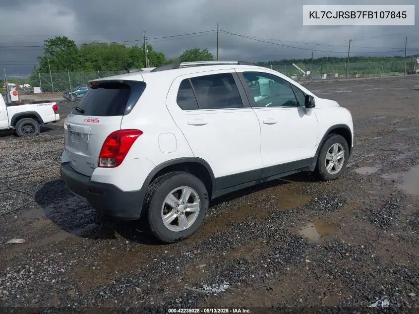 2015 Chevrolet Trax Lt VIN: KL7CJRSB7FB107845 Lot: 42235028