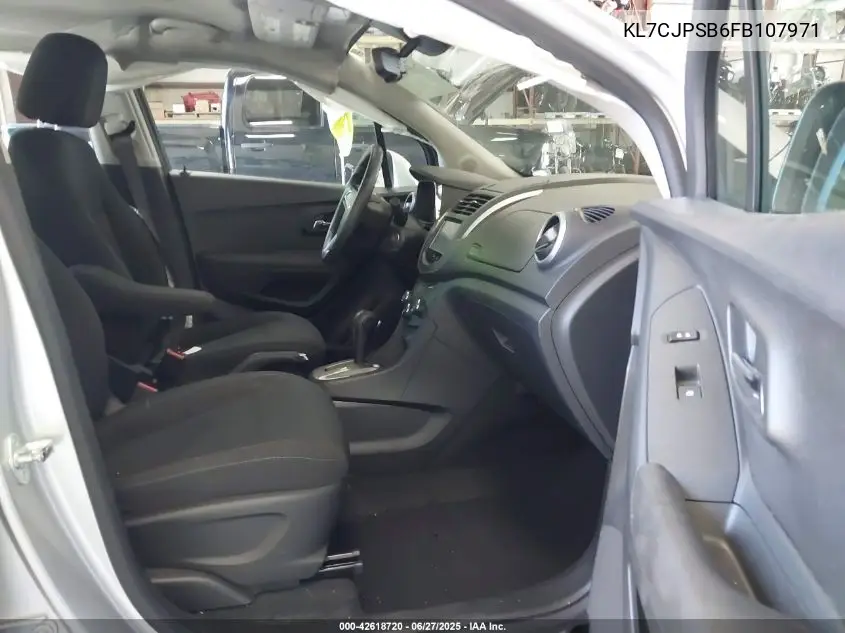 2015 Chevrolet Trax 1Ls VIN: KL7CJPSB6FB107971 Lot: 42618720