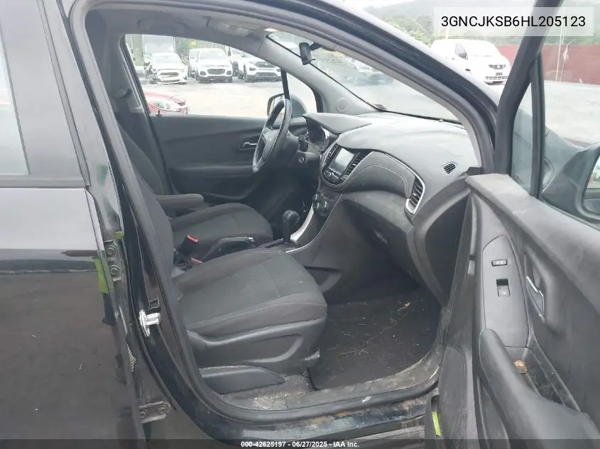 2017 Chevrolet Trax Ls VIN: 3GNCJKSB6HL205123 Lot: 42625197