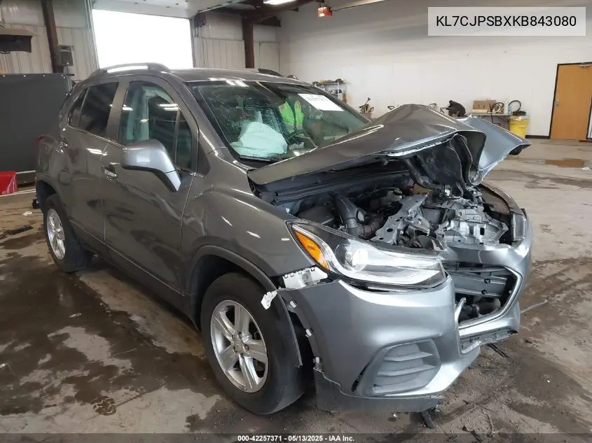 2019 Chevrolet Trax Lt VIN: KL7CJPSBXKB843080 Lot: 42257371