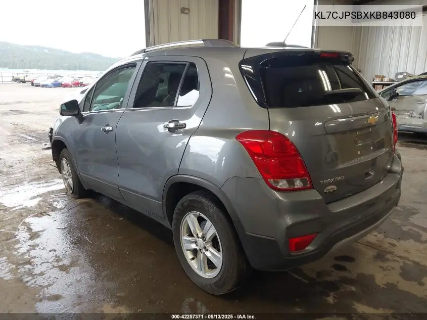 2019 Chevrolet Trax Lt VIN: KL7CJPSBXKB843080 Lot: 42257371