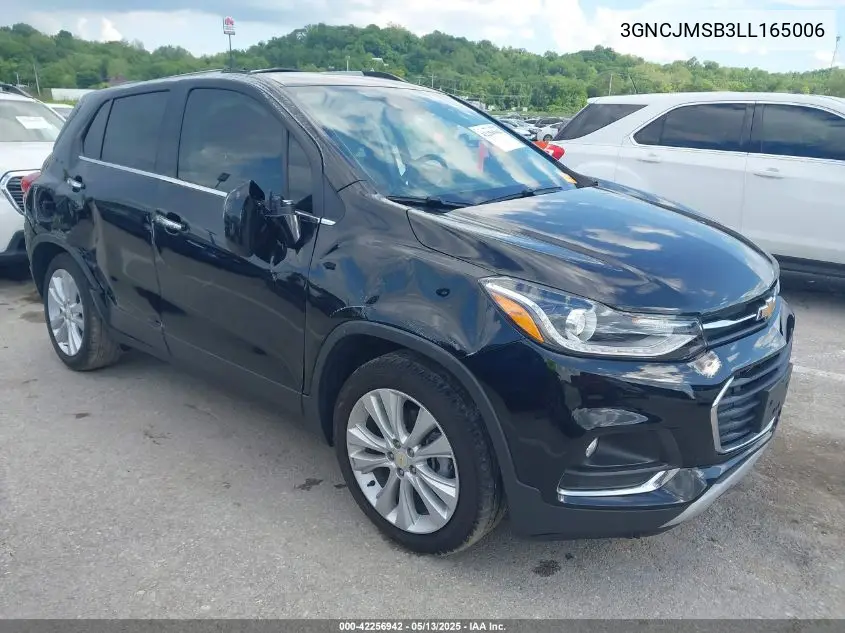 2020 Chevrolet Trax Fwd Premier VIN: 3GNCJMSB3LL165006 Lot: 42256942