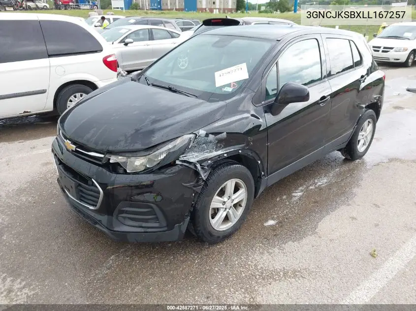 2020 Chevrolet Trax Fwd Ls VIN: 3GNCJKSBXLL167257 Lot: 42587271