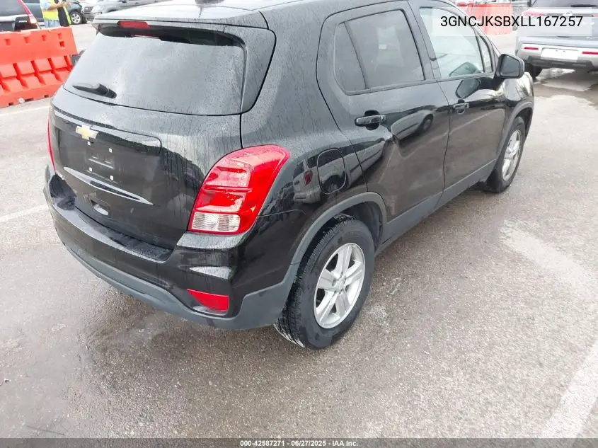 2020 Chevrolet Trax Fwd Ls VIN: 3GNCJKSBXLL167257 Lot: 42587271