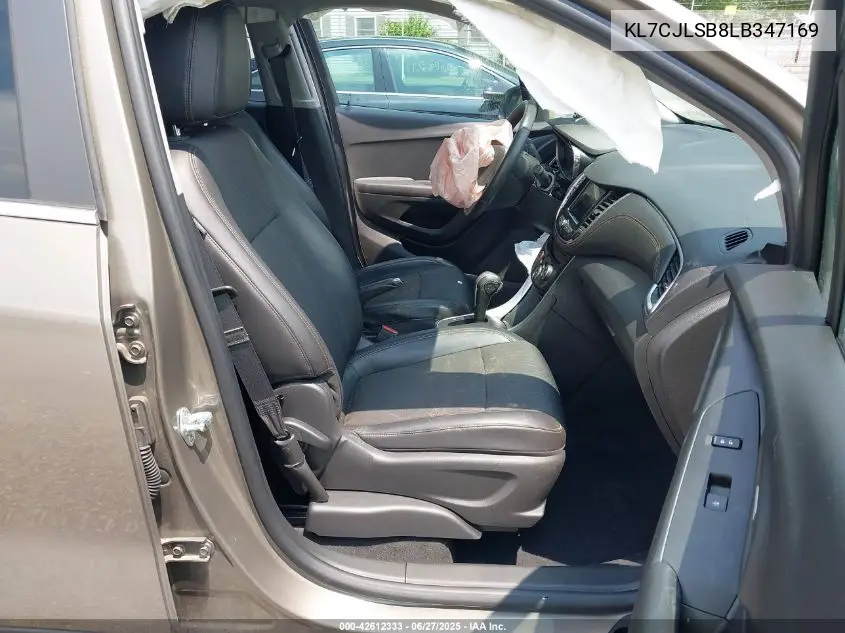 2020 Chevrolet Trax Fwd Lt VIN: KL7CJLSB8LB347169 Lot: 42612333