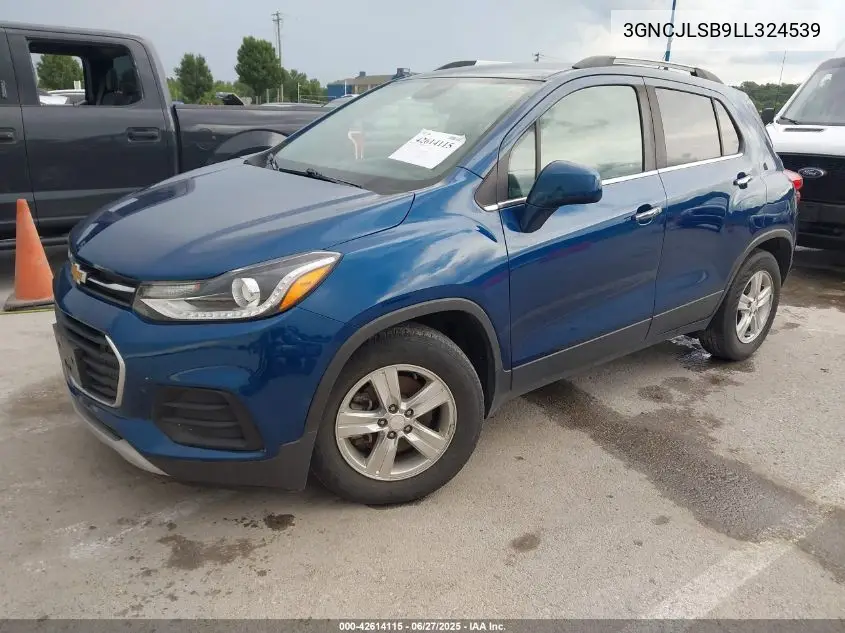 2020 Chevrolet Trax Fwd Lt VIN: 3GNCJLSB9LL324539 Lot: 42614115