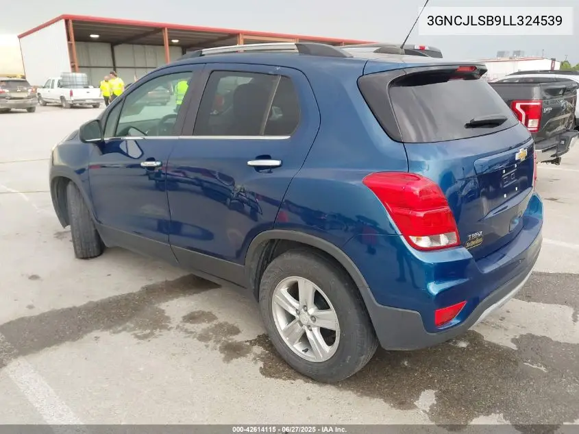 2020 Chevrolet Trax Fwd Lt VIN: 3GNCJLSB9LL324539 Lot: 42614115