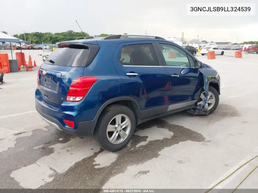 2020 Chevrolet Trax Fwd Lt VIN: 3GNCJLSB9LL324539 Lot: 42614115