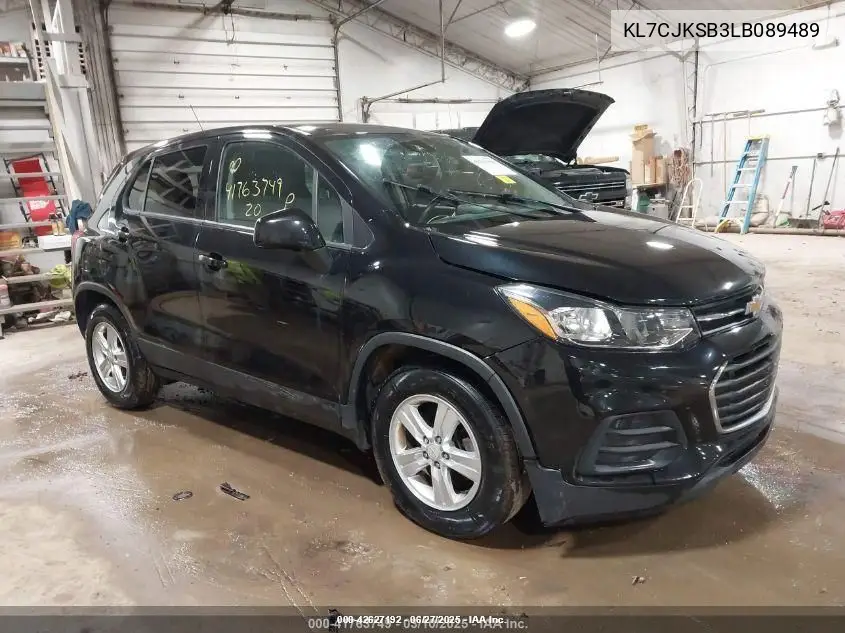 2020 Chevrolet Trax Fwd Ls VIN: KL7CJKSB3LB089489 Lot: 42627192
