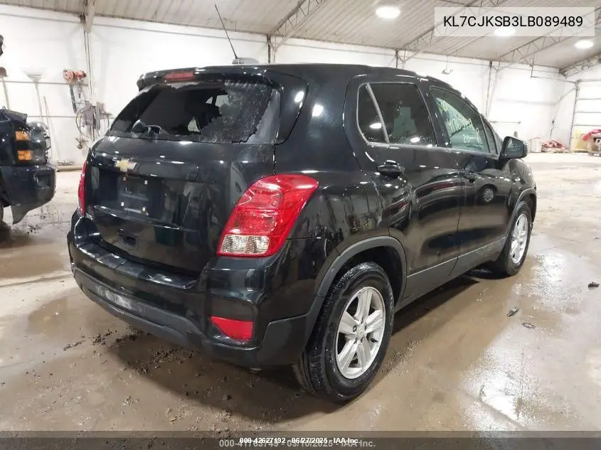 2020 Chevrolet Trax Fwd Ls VIN: KL7CJKSB3LB089489 Lot: 42627192