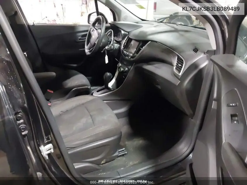 2020 Chevrolet Trax Fwd Ls VIN: KL7CJKSB3LB089489 Lot: 42627192