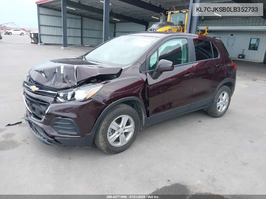 kl7cjksb0lb352733 KL7CJKSB0LB352733 2020 Chevrolet Trax Fwd Ls