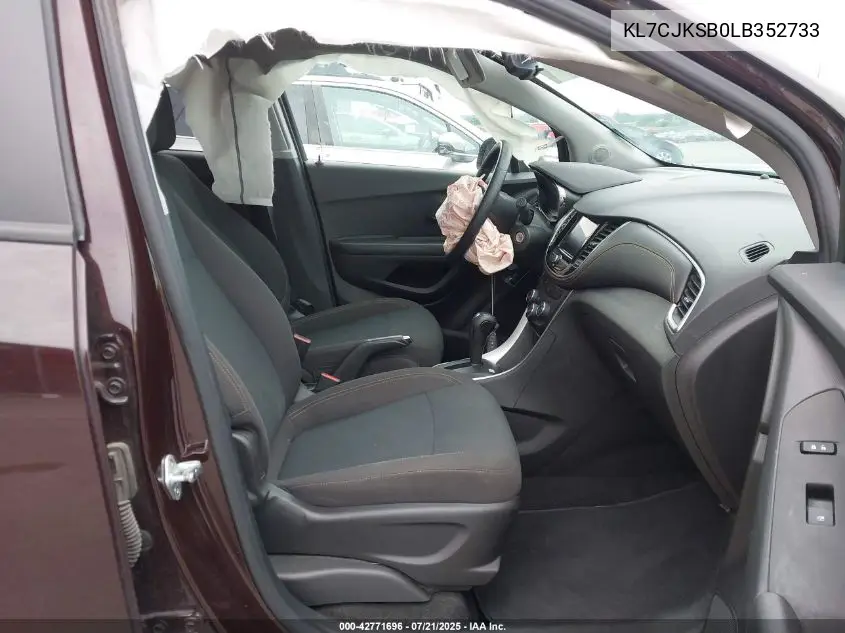 kl7cjksb0lb352733 KL7CJKSB0LB352733 2020 Chevrolet Trax Fwd Ls