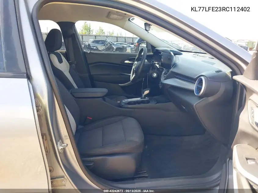 2024 Chevrolet Trax Fwd Sp VIN: KL77LFE23RC112402 Lot: 42242673