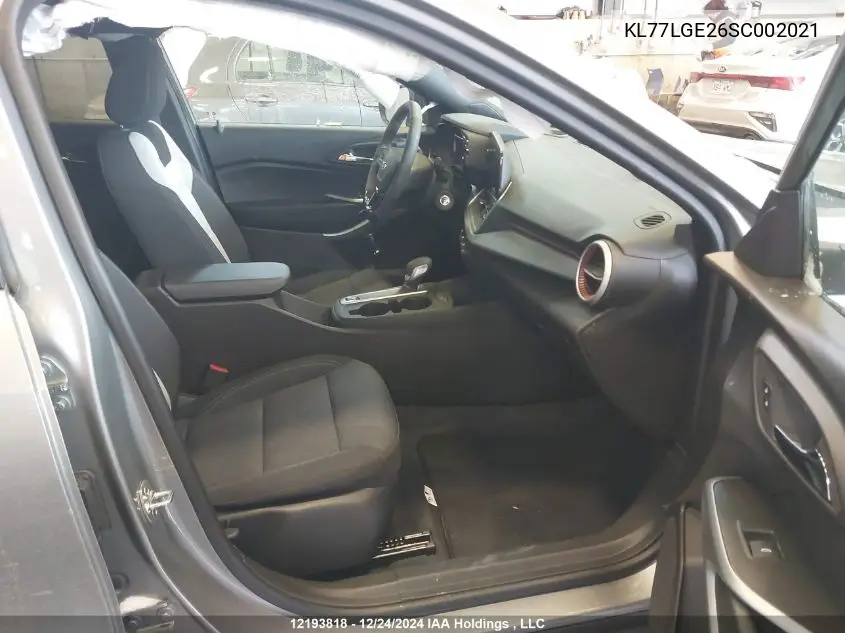 2025 Chevrolet Trax VIN: KL77LGE26SC002021 Lot: 12193818