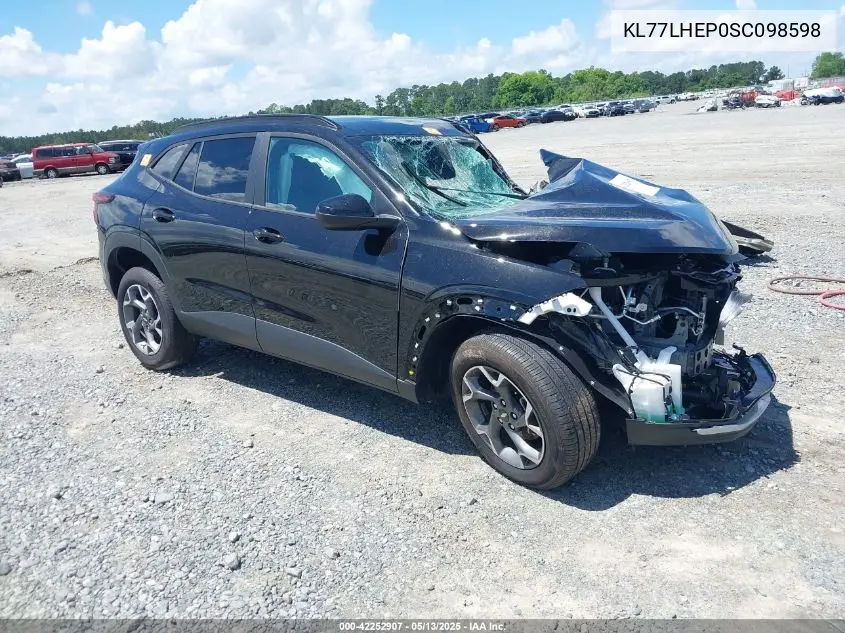 2025 Chevrolet Trax Fwd Lt VIN: KL77LHEP0SC098598 Lot: 42252907