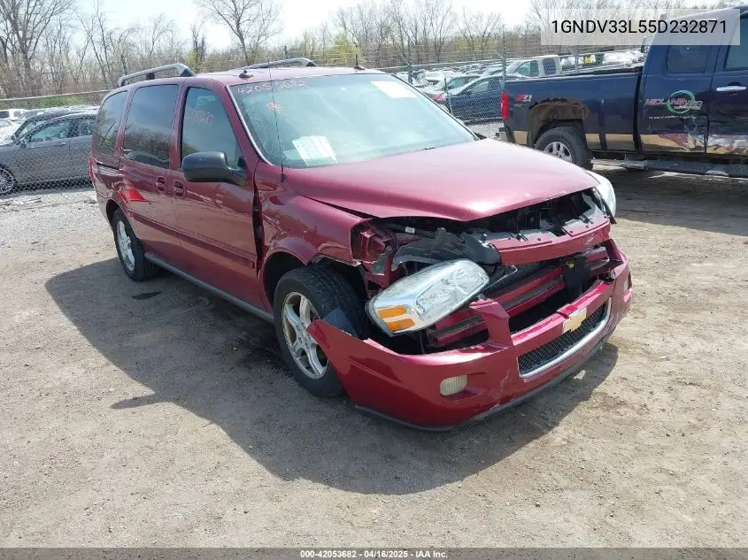 2005 Chevrolet Uplander Lt VIN: 1GNDV33L55D232871 Lot: 42053682