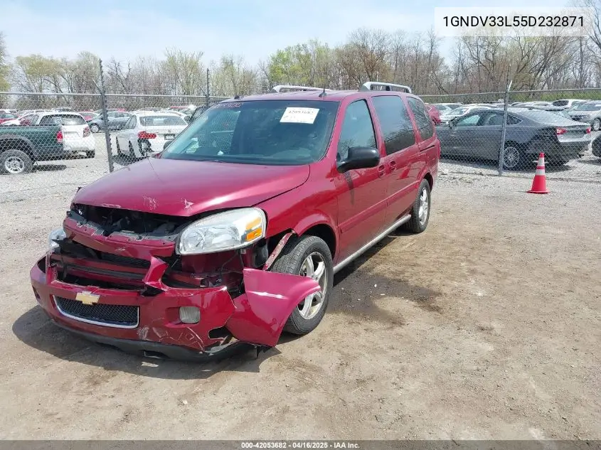 2005 Chevrolet Uplander Lt VIN: 1GNDV33L55D232871 Lot: 42053682