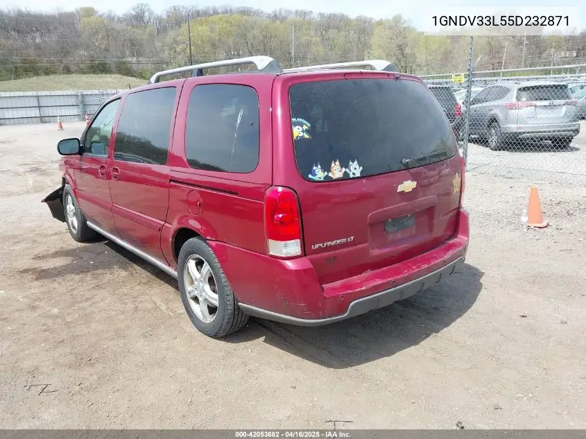 2005 Chevrolet Uplander Lt VIN: 1GNDV33L55D232871 Lot: 42053682