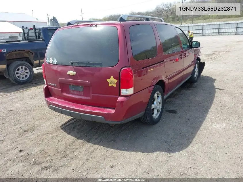 2005 Chevrolet Uplander Lt VIN: 1GNDV33L55D232871 Lot: 42053682