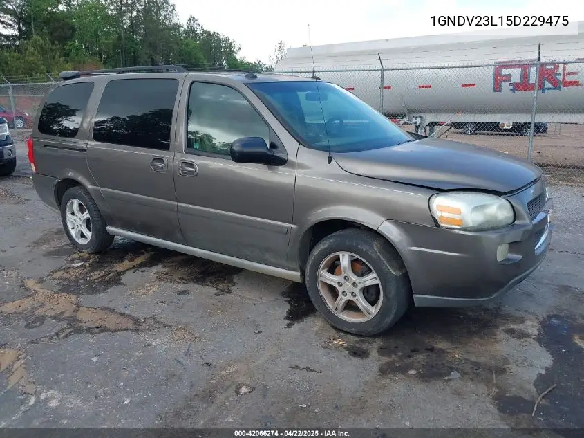 2005 Chevrolet Uplander Ls VIN: 1GNDV23L15D229475 Lot: 42066274