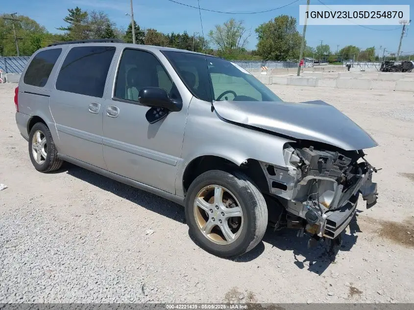 2005 Chevrolet Uplander Ls VIN: 1GNDV23L05D254870 Lot: 42221439