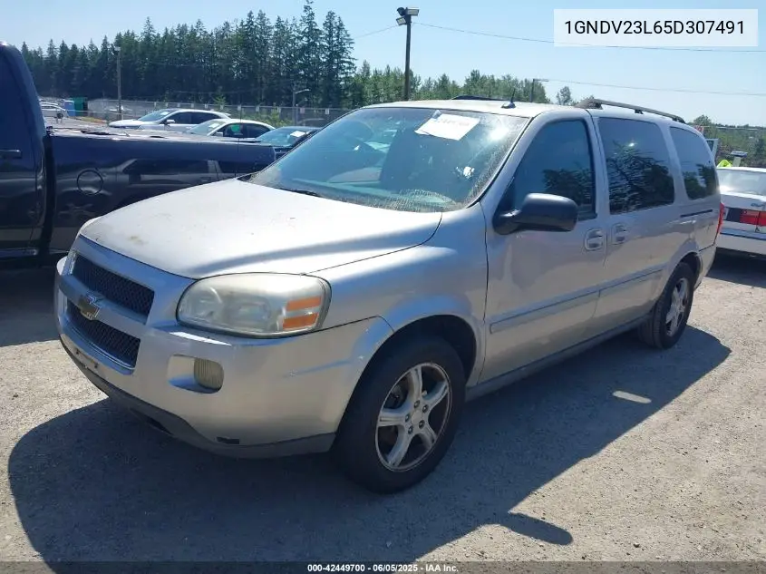 2005 Chevrolet Uplander Ls VIN: 1GNDV23L65D307491 Lot: 42449700