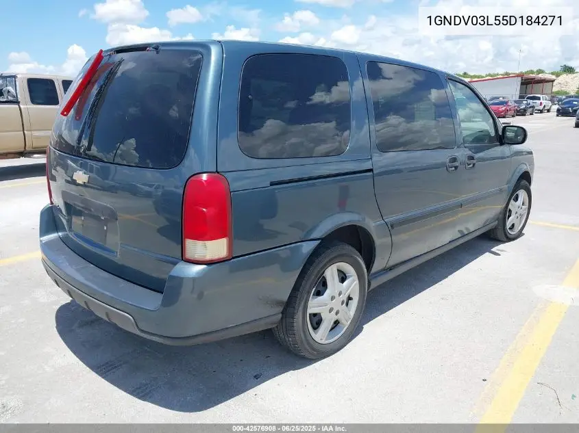 2005 Chevrolet Uplander VIN: 1GNDV03L55D184271 Lot: 42576908