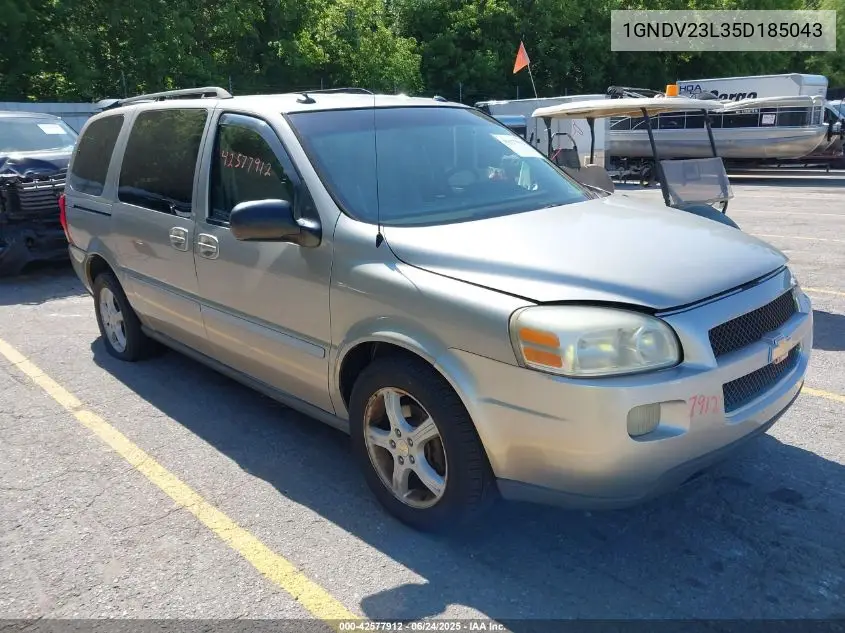 2005 Chevrolet Uplander Ls VIN: 1GNDV23L35D185043 Lot: 42577912