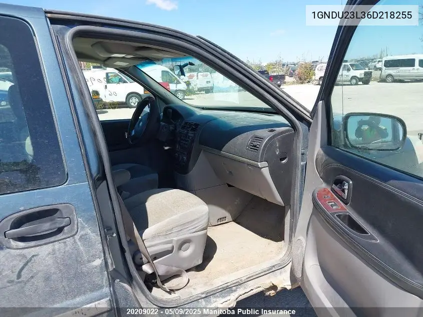 2006 Chevrolet Uplander Ls VIN: 1GNDU23L36D218255 Lot: 20209022