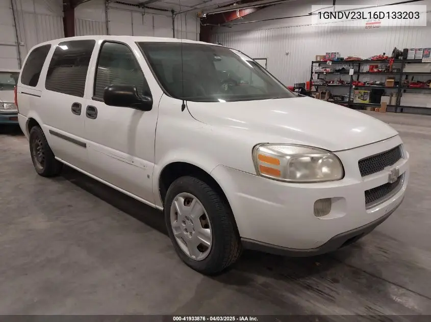 2006 Chevrolet Uplander Ls VIN: 1GNDV23L16D133203 Lot: 41933876