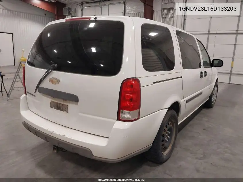 2006 Chevrolet Uplander Ls VIN: 1GNDV23L16D133203 Lot: 41933876