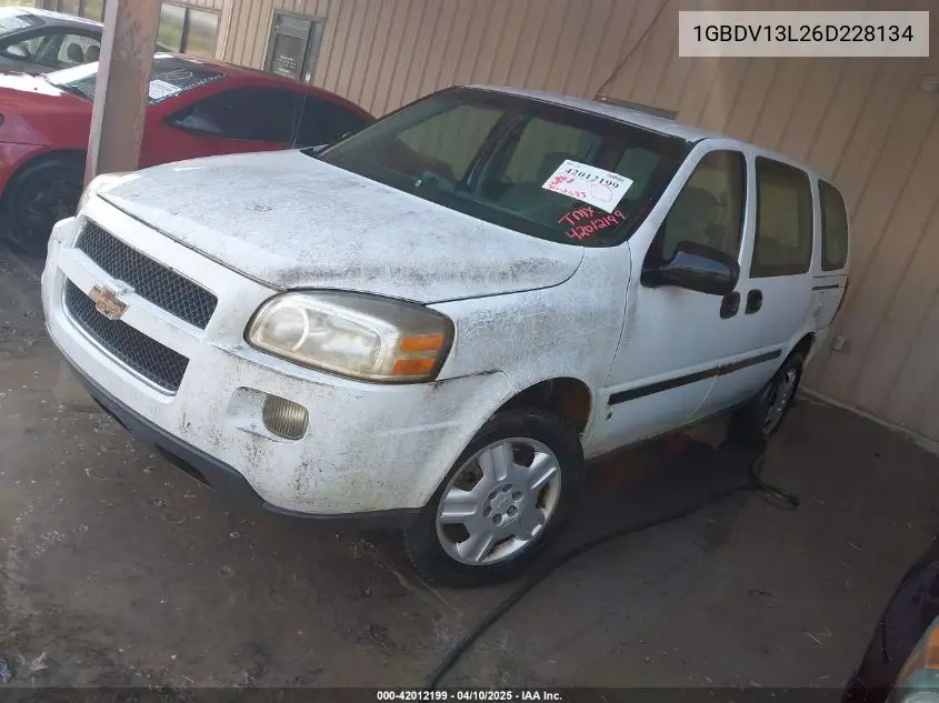 2006 Chevrolet Uplander Ls VIN: 1GBDV13L26D228134 Lot: 42012199