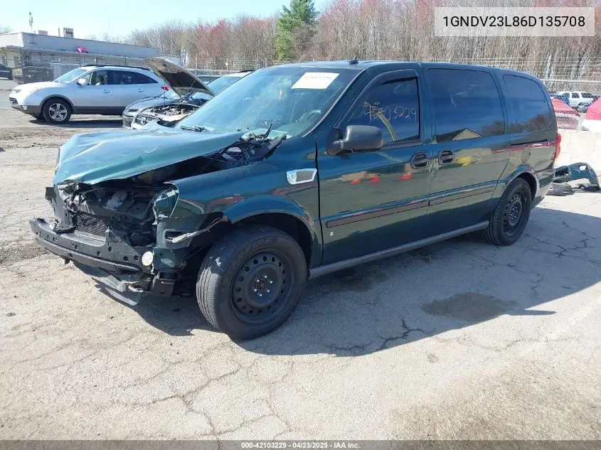 1gndv23l86d135708 1GNDV23L86D135708 2006 Chevrolet Uplander Ls