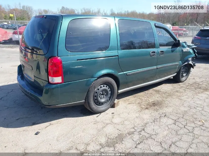 1gndv23l86d135708 1GNDV23L86D135708 2006 Chevrolet Uplander Ls