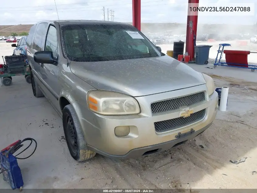 2006 Chevrolet Uplander Ls VIN: 1GNDV23L56D247088 Lot: 42198587