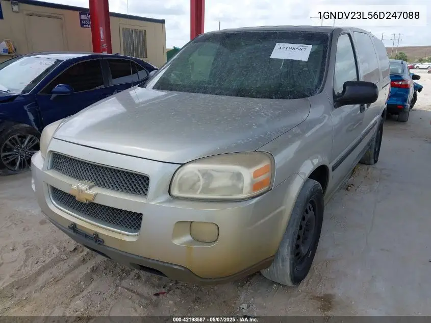 2006 Chevrolet Uplander Ls VIN: 1GNDV23L56D247088 Lot: 42198587