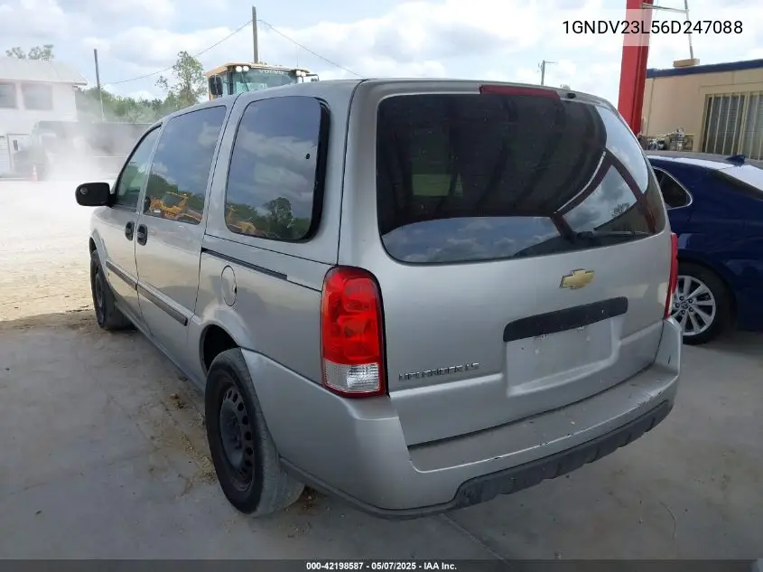 2006 Chevrolet Uplander Ls VIN: 1GNDV23L56D247088 Lot: 42198587
