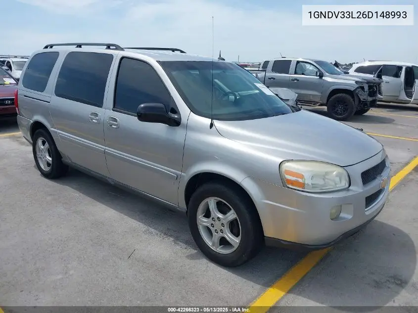 2006 Chevrolet Uplander Lt VIN: 1GNDV33L26D148993 Lot: 42266323