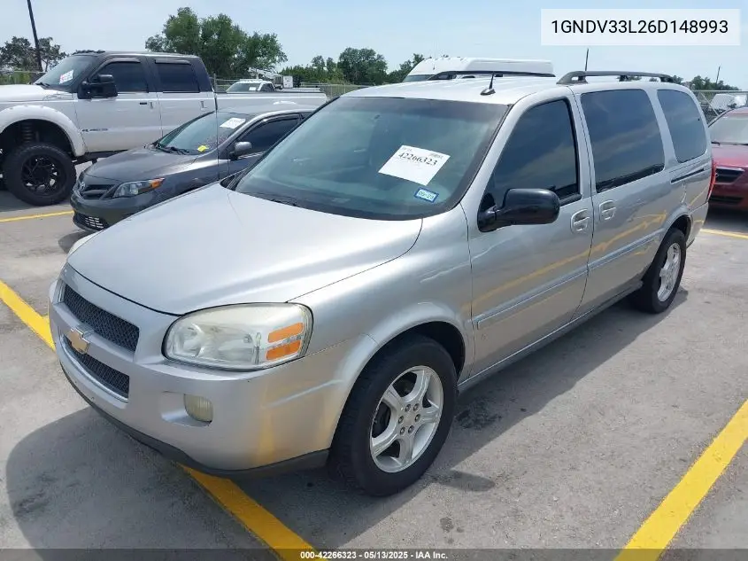 2006 Chevrolet Uplander Lt VIN: 1GNDV33L26D148993 Lot: 42266323