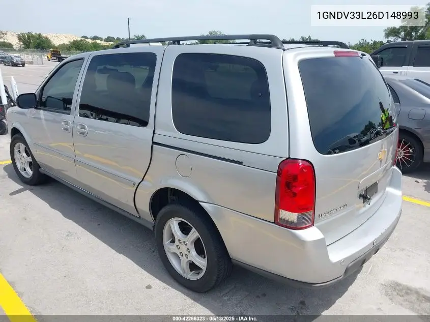 2006 Chevrolet Uplander Lt VIN: 1GNDV33L26D148993 Lot: 42266323