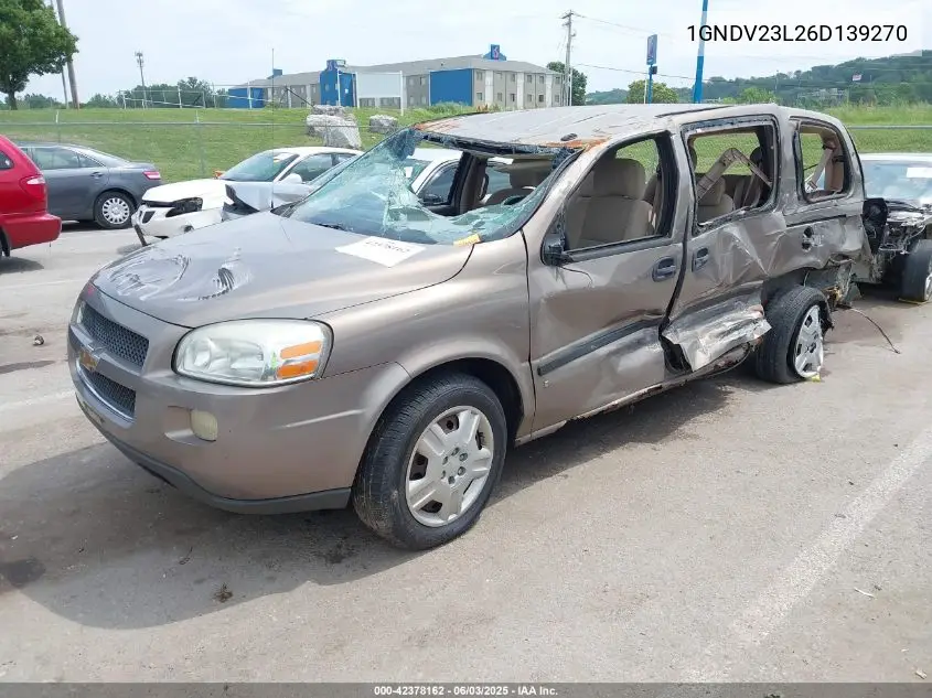 2006 Chevrolet Uplander Ls VIN: 1GNDV23L26D139270 Lot: 42378162