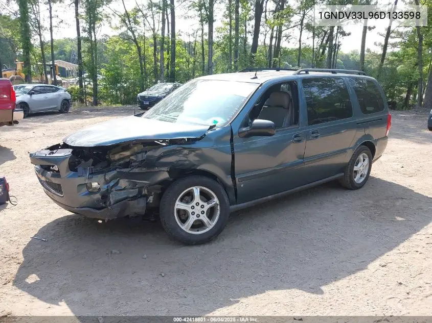 2006 Chevrolet Uplander Lt VIN: 1GNDV33L96D133598 Lot: 42418801