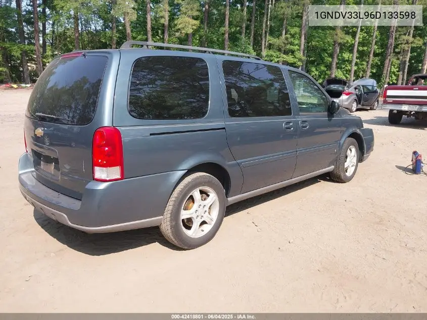 2006 Chevrolet Uplander Lt VIN: 1GNDV33L96D133598 Lot: 42418801