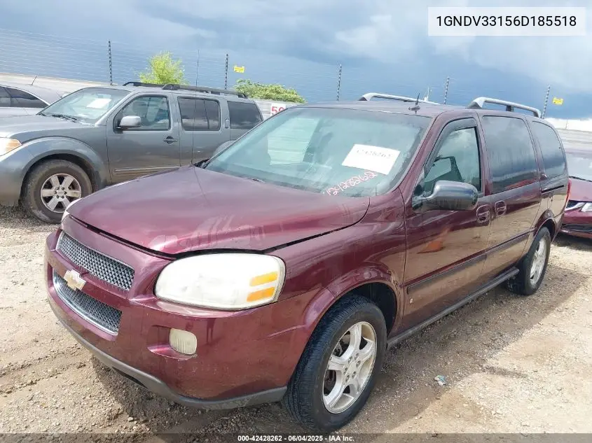 2006 Chevrolet Uplander Lt VIN: 1GNDV33156D185518 Lot: 42428262