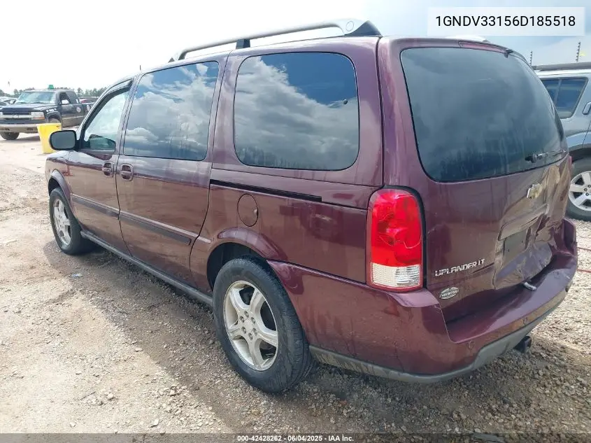 2006 Chevrolet Uplander Lt VIN: 1GNDV33156D185518 Lot: 42428262