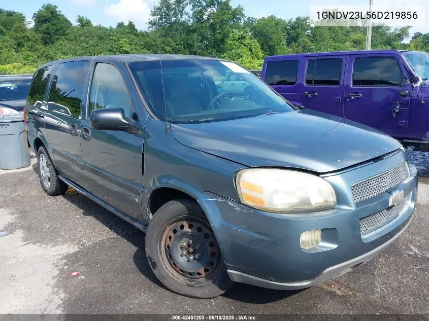 2006 Chevrolet Uplander Ls VIN: 1GNDV23L56D219856 Lot: 42451203